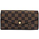 LV N60114 Sarah 棋盤格紋PVC扣式長夾(粉) product thumbnail 1