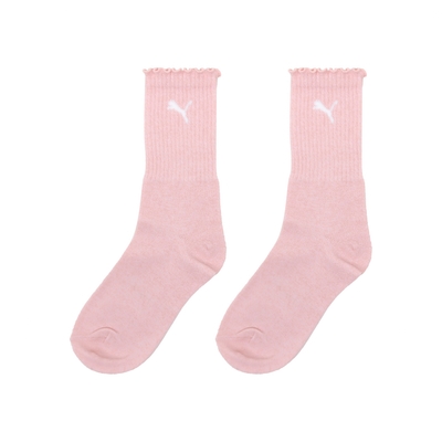 puma 長襪 fashion crew sock 女款 粉 白 中筒襪 休閒襪 襪子 bb145206