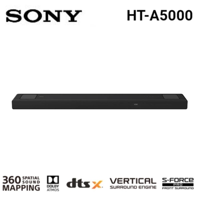 SONY 索尼 HT-A5000 5.1.2聲道 單件式環繞家庭劇院