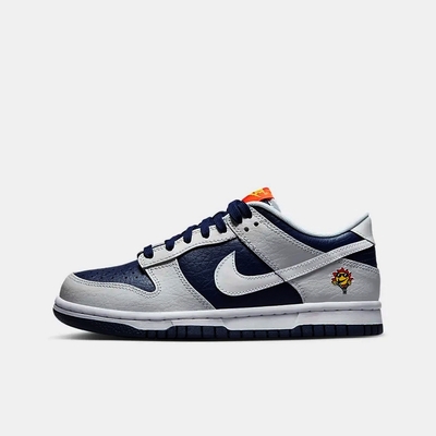 NIKE DUNK LOW BG 大童男女休閒鞋-白藍灰-FN6968025