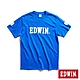 EDWIN LOGO貼布繡短袖T恤-男-藍色 product thumbnail 1