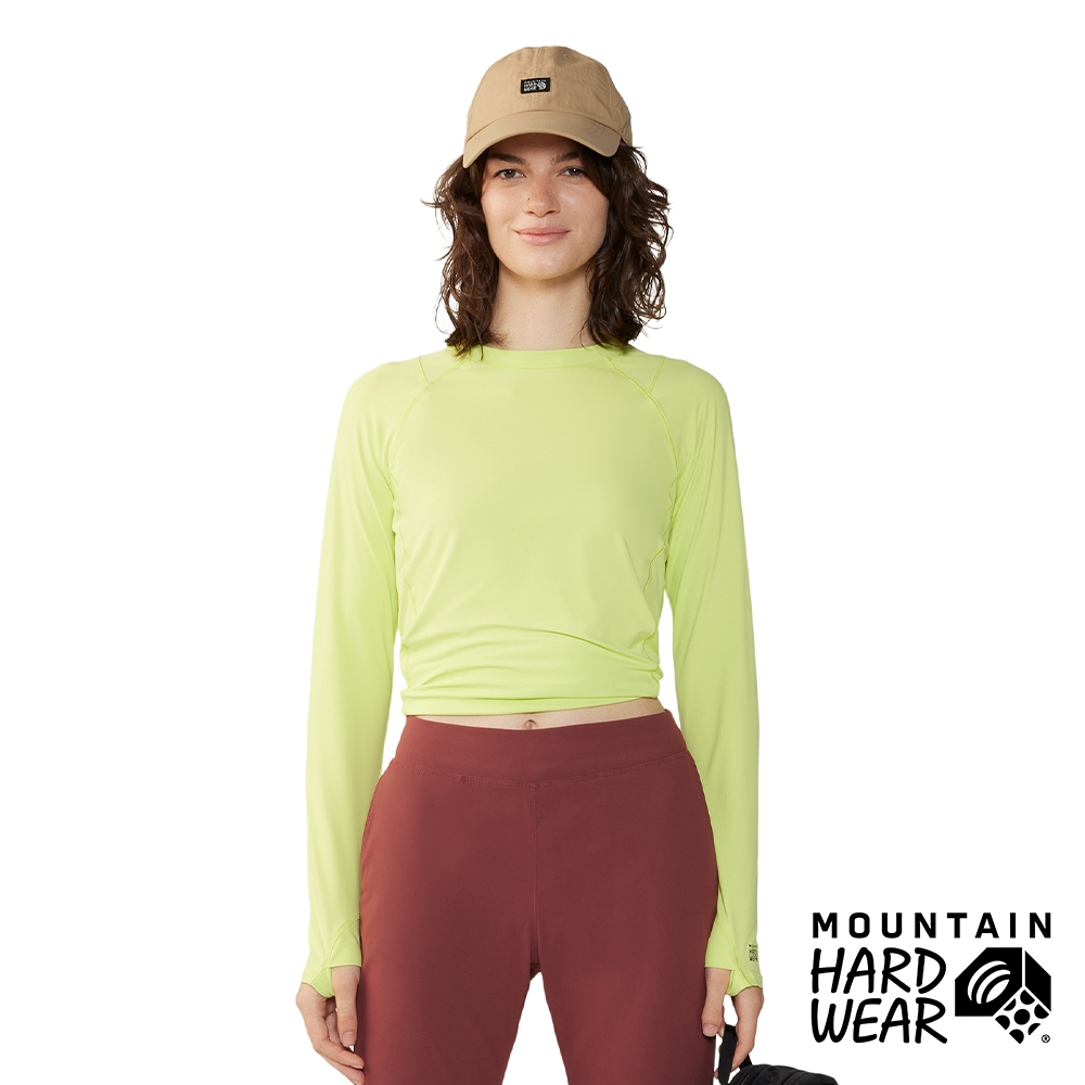 【Mountain Hardwear】Crater Lake Long Sleeve Crew Women 防曬長袖排汗衣 女款 暖陽黃 #1982721