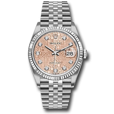 ROLEX 勞力士 126234 Datejust 36mm 粉色紀念面盤 時鑽 (未使用展示品/2021年保單)