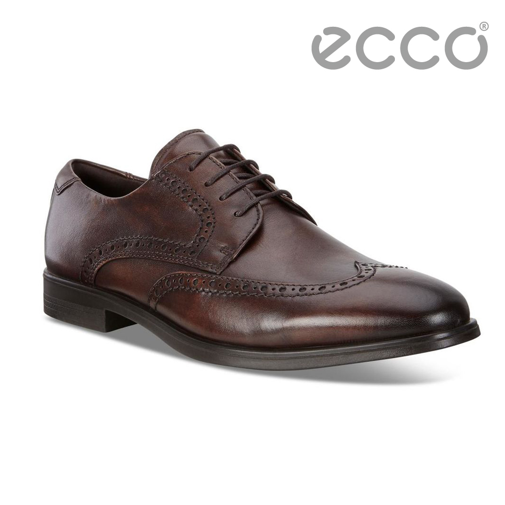 ECCO MELBOURNE 經典紳士雕花正裝鞋 男-棕
