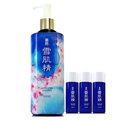 *KOSE高絲 雪肌精化妝水500ml(染櫻加大版)贈雪肌精化妝水33ml*3