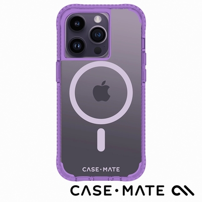 美國 CASE·MATE iPhone 14 Pro Tough Clear Plus 環保抗菌超強悍防摔保護殼MagSafe-薰衣草紫