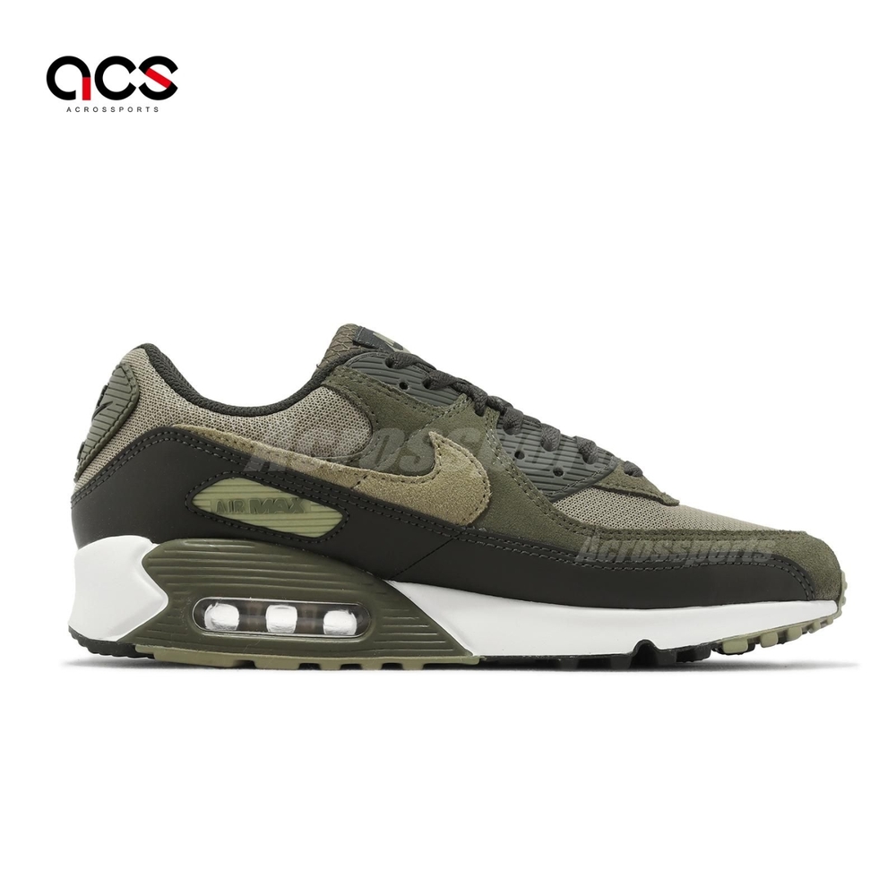 Nike 休閒鞋Air Max 90 男鞋橄欖綠白氣墊復古Neutral Olive