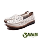 W&M(女)雕刻花朵紋軟彈力休閒鞋 女鞋-米白色(另有黑色) product thumbnail 1