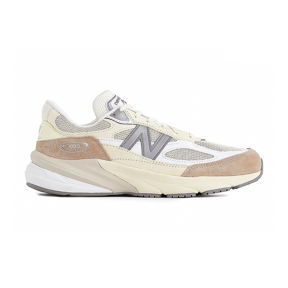 New Balance 990 V6 男鞋女鞋奶油色麂皮經典潮流美製D楦復古鞋休閒鞋