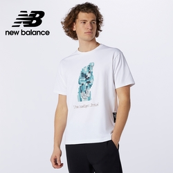 New Balance 短袖上衣_男性_白色