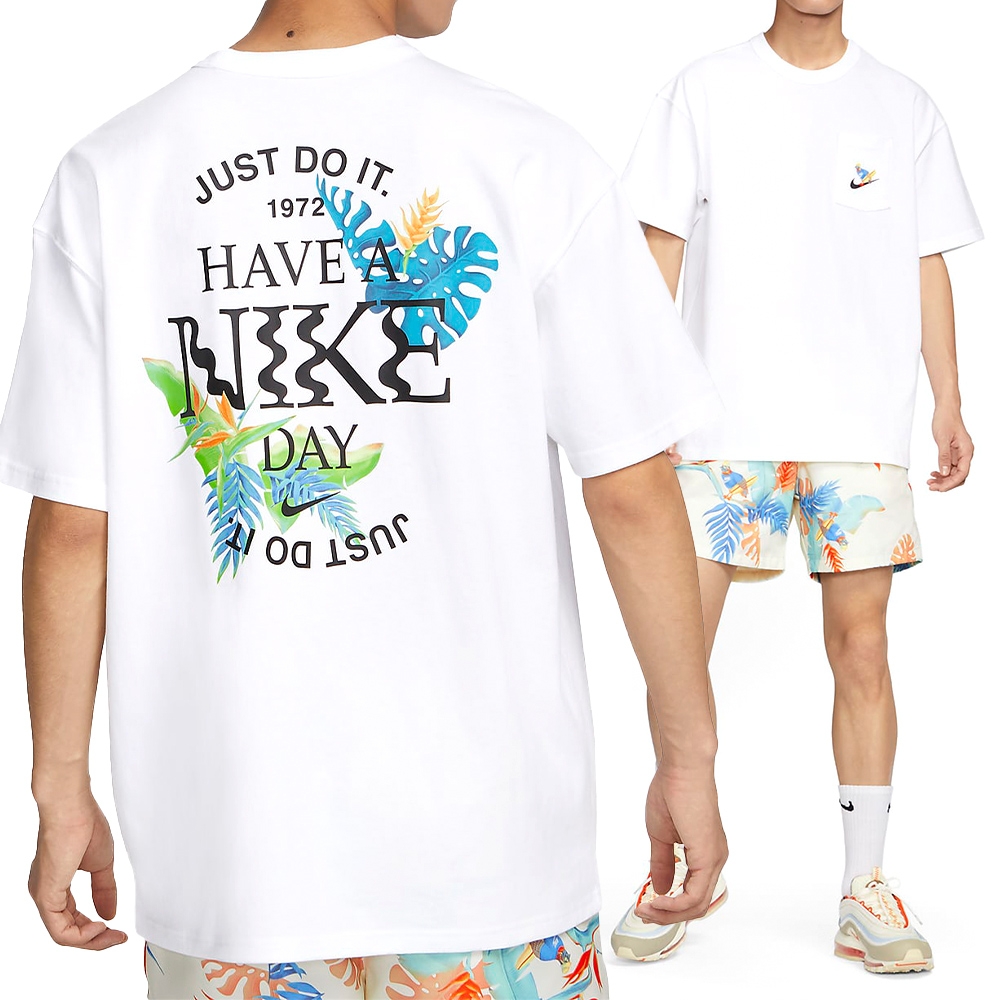 Nike AS M NSW TEE Prem Essntl PKT G 男白口袋上衣短袖FQ0351-100