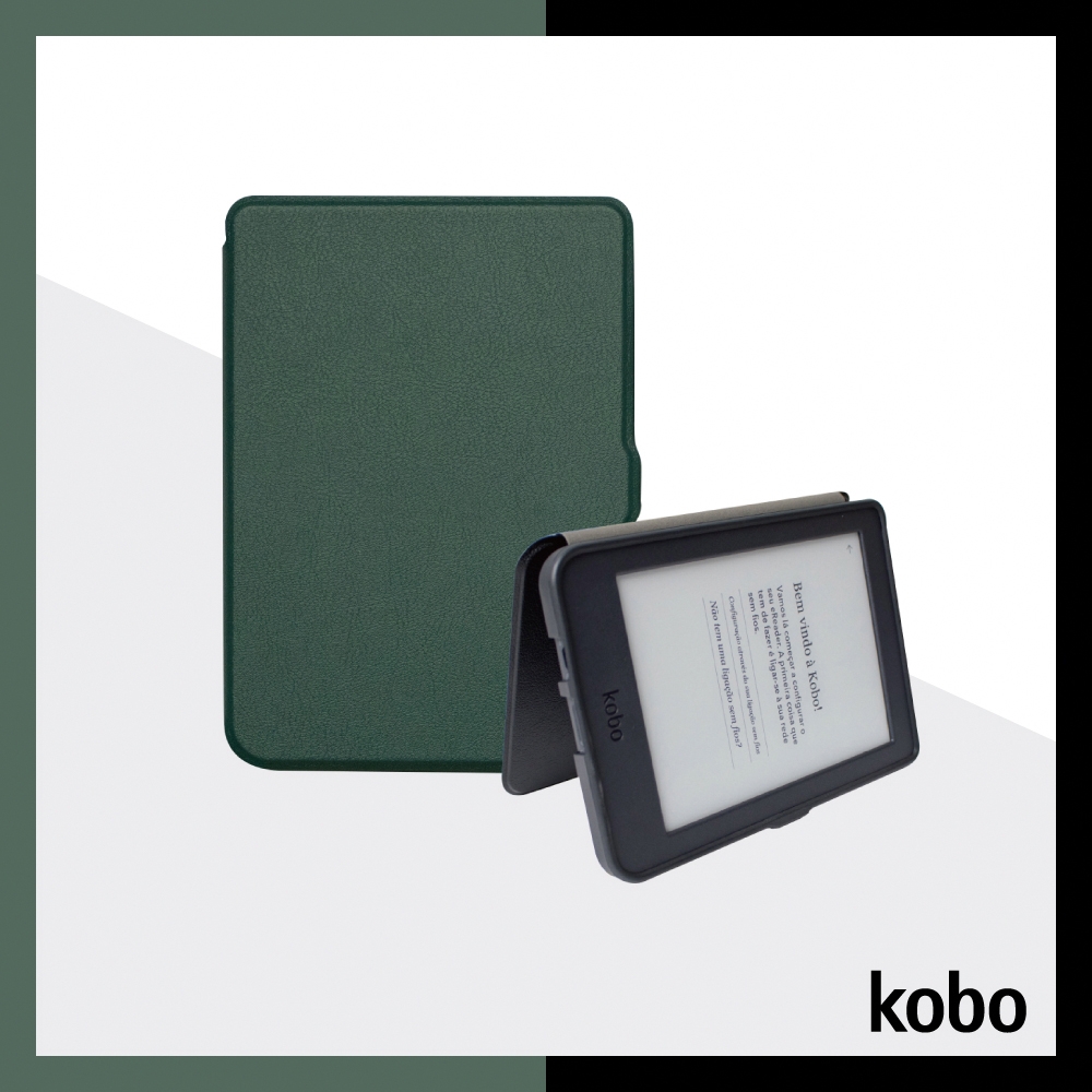 【BOJI波吉】 樂天Kobo nia 6吋 全方位保護 電子書閱讀器 防摔保護殼 自動休眠保護套 墨綠色