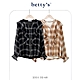betty’s貝蒂思 雪紡格紋荷葉邊V領襯衫(共二色) product thumbnail 1