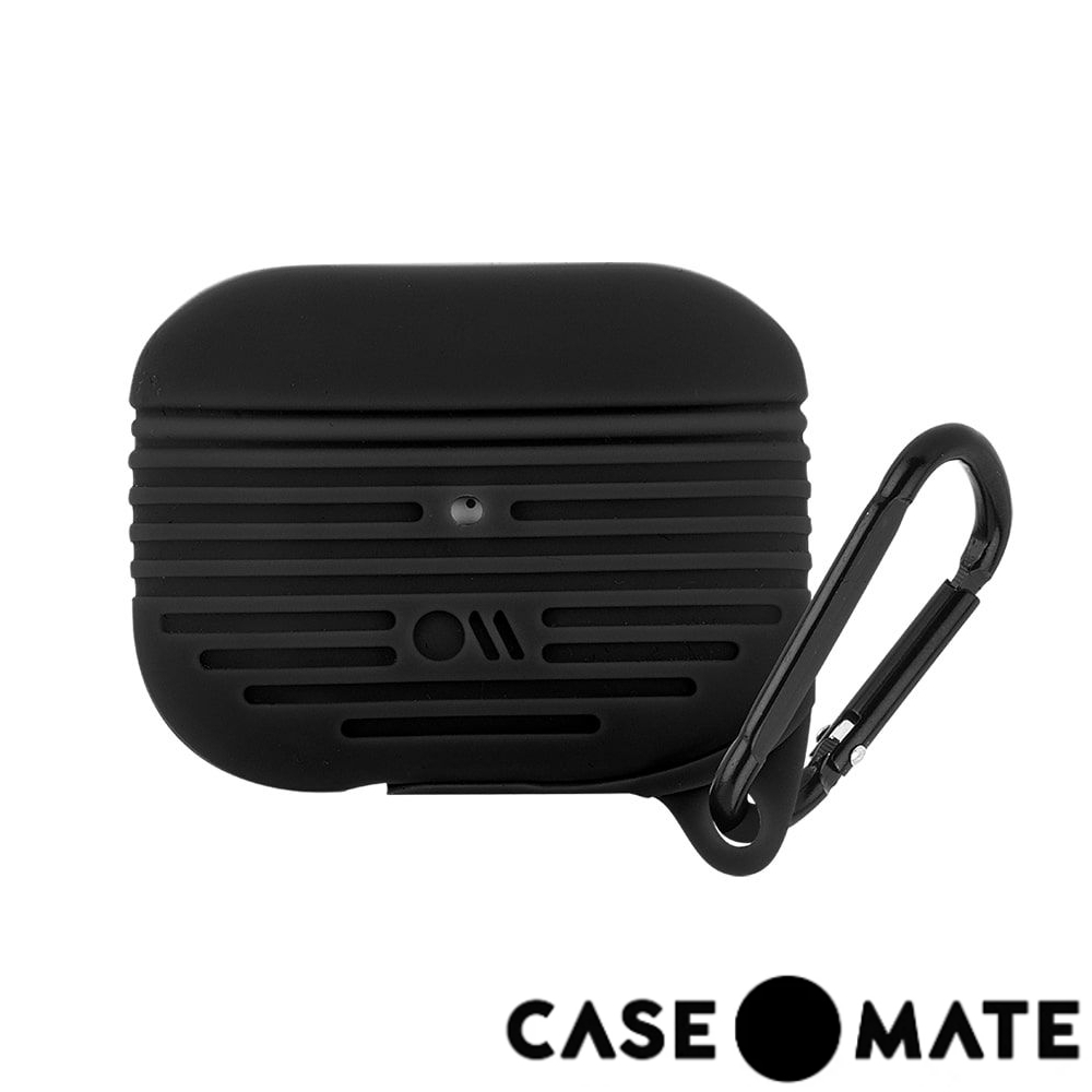 美國 CASE●MATE AirPods Pro 軍規防摔防水保護套 - 黑色 贈掛環