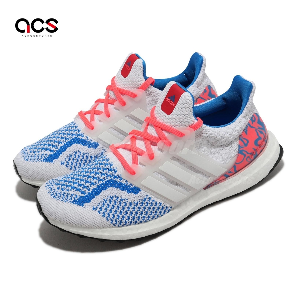 Adidas 慢跑鞋 Ultraboost 5 DNA 男鞋 女鞋 白 藍 紅 環保材質 緩震 針織 愛迪達 GZ1539