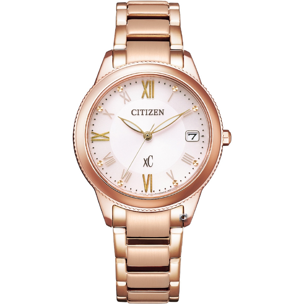CITIZEN星辰 Xc系列 亞洲限定情人節推薦光動能腕錶(EO1232-56W)-32mm