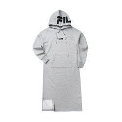 FILA #LINEA ITALIA 針織連帽洋裝-麻灰 5DRT-5428-MY