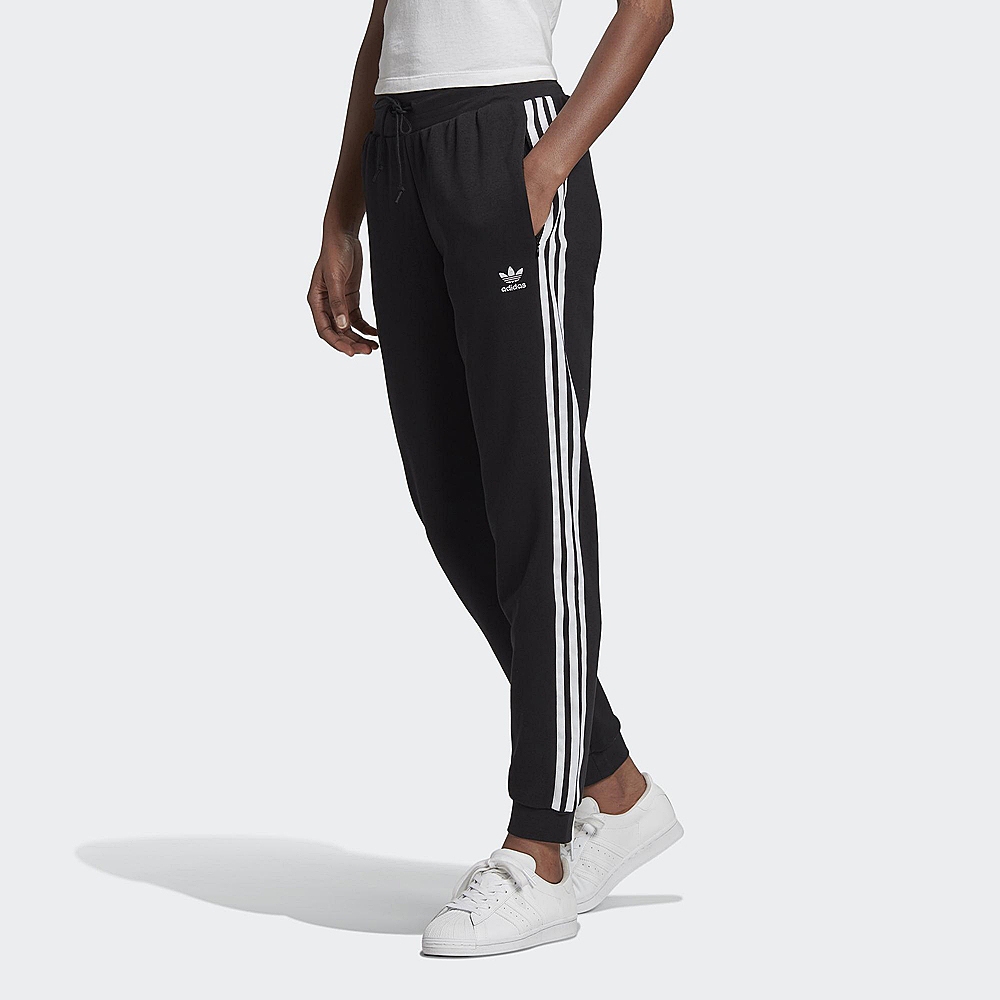 adidas 長褲 女款 運動長褲 縮口褲 三葉草 國際碼 SLIM PANTS 黑 GD2255