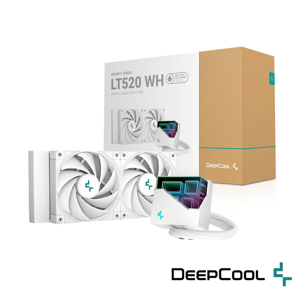 DEEPCOOL  九州風神 LT520 WH CPU一體式240水冷散熱器