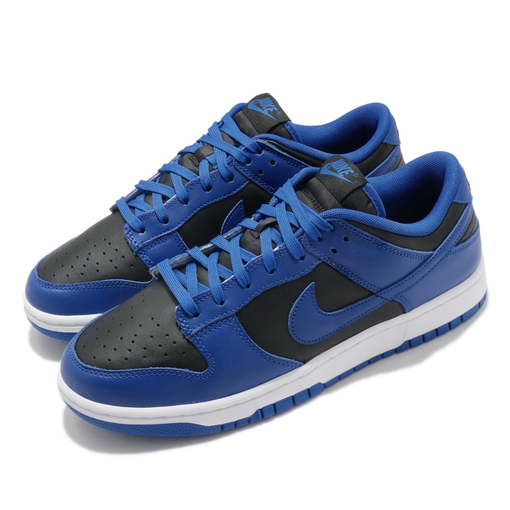 Nike 休閒鞋 Dunk Low Retro 男女鞋 經典款 皮革 簡約 情侶穿搭 球鞋 藍 黑 DD1391001