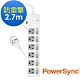 PowerSync 群加 3孔6開6插 防雷擊抗搖擺延長線2.7米TPS366AN9027 product thumbnail 2