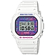 CASIO G-SHOCK 經典造型迷幻錶盤休閒錶-白 (DW-5600DN-7)/42.8mm product thumbnail 1