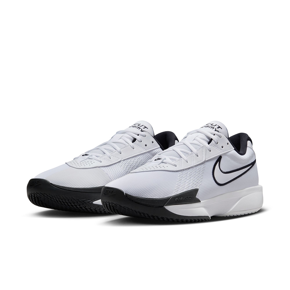 NIKE 籃球鞋 男鞋 運動鞋 包覆 緩震 AIR ZOOM G.T. CUT ACADEMY EP 白黑 FB2598-100 (3B3477)