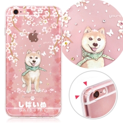 YOURS APPLE iPhone6s Plus / i6 Plus 奧地利彩鑽防摔手機殼-柴犬