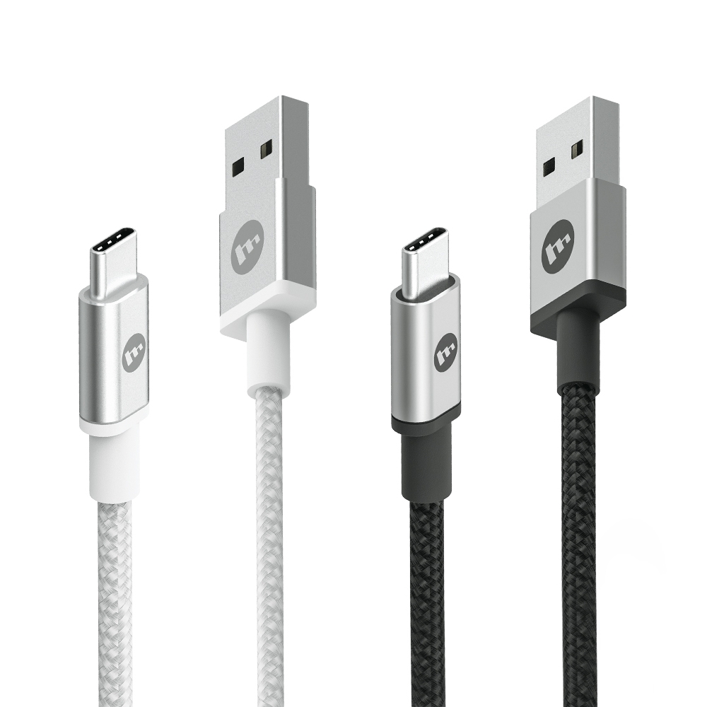 mophie USB-A To USB-C 100cm 編織快速充電傳輸線