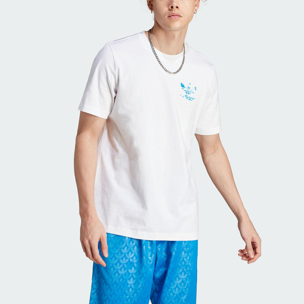 Adidas TS Cloud Tee II8169 男 短袖 上衣 T恤 亞洲版 經典 三葉草 寬鬆 純棉 白