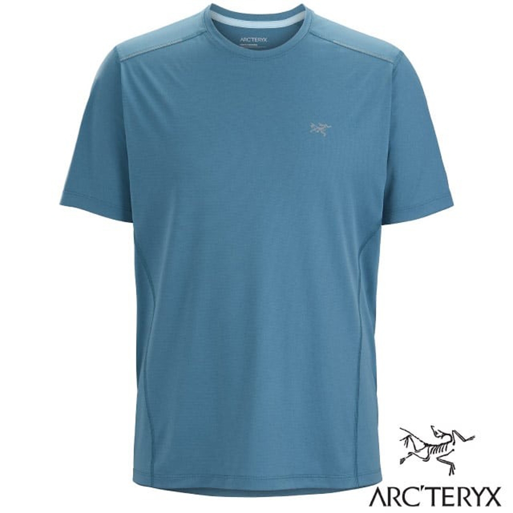 【ARCTERYX 始祖鳥】男 Motus 登山輕量透氣快乾短袖圓領上衣.T恤_X000007173 快樂雜藍