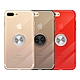 iPhone 8 Plus 5.5吋 透明TPU指環支架手機保護殼 8Plus手機殼 透黑款 product thumbnail 1
