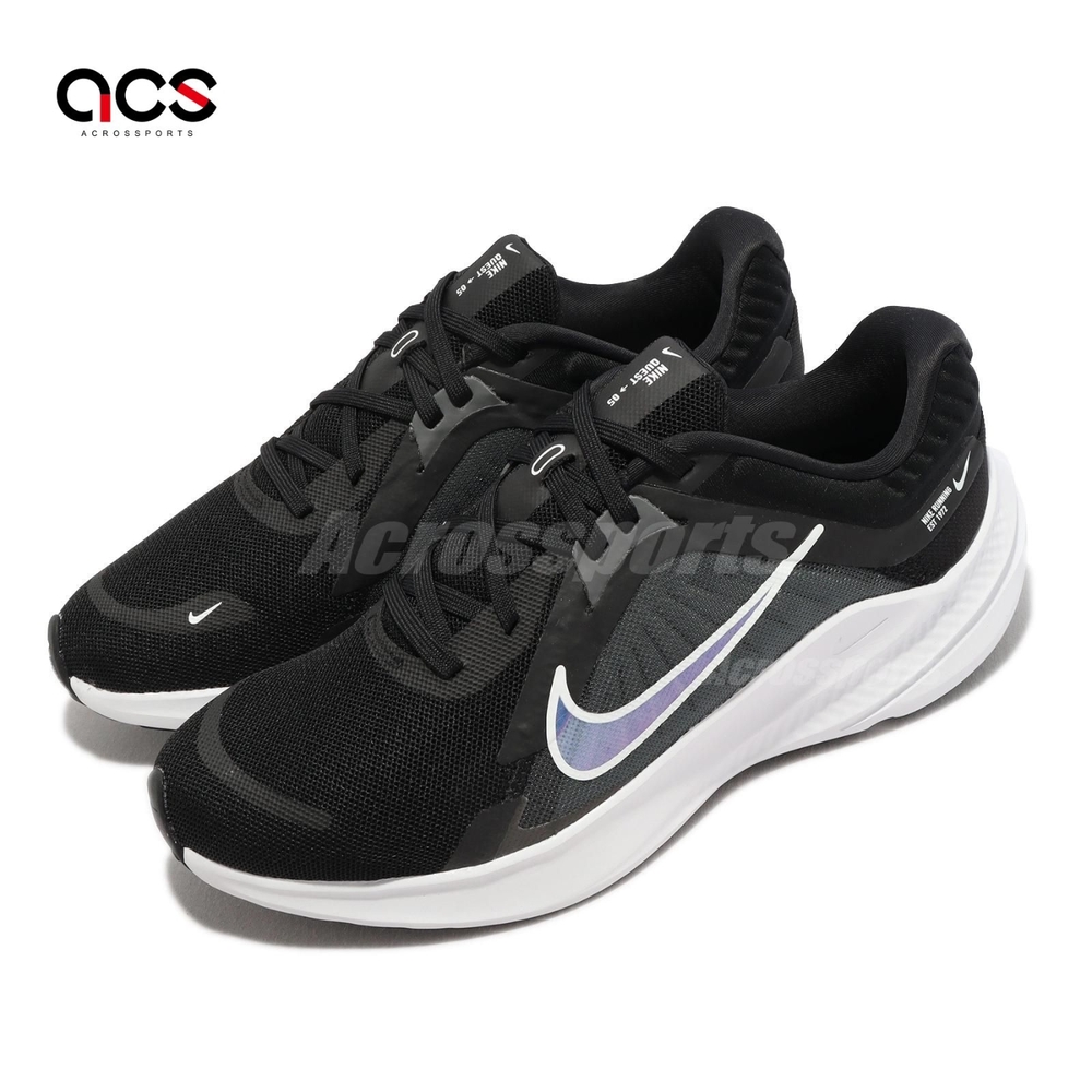 Nike 慢跑鞋 Wmns Quest 5 女鞋 黑 灰 白 緩震 透氣 包覆 路跑 馬拉松 運動鞋 DD9291-001