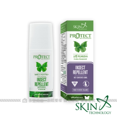 【紐西蘭 Skin Technology PROTECT】派卡瑞丁防蚊液-花香滾珠瓶