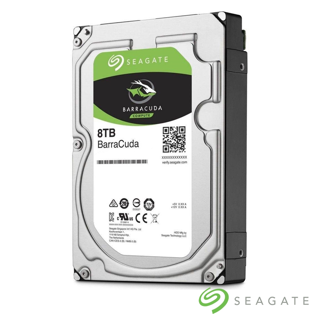 Seagate希捷新梭魚新梭魚BarraCuda 8TB 3.5吋5400轉SATAⅢ 桌上型硬碟