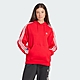 adidas 上衣 女款 長袖上衣 帽T 運動 三葉草 亞規 FLORAL HOODIE 紅 IS2428 product thumbnail 1