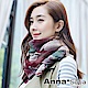 AnnaSofia 花綻絮葉 拷克邊韓國棉圍巾披肩(酒紅色) product thumbnail 1
