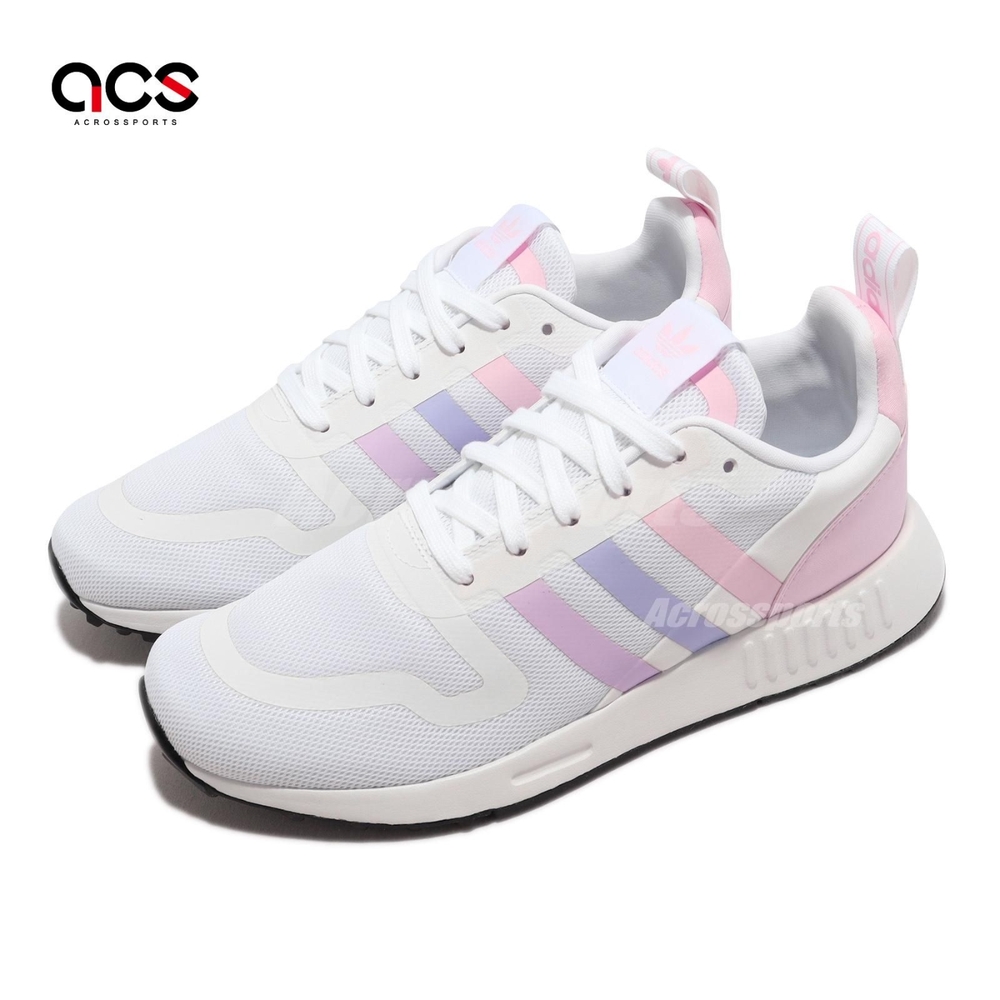 adidas 休閒鞋 Multix W 女鞋 白 粉紅色 紫 緩震 經典 網布 愛迪達 H02979