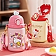 【優貝選】三麗鷗HELLO KITTY 3D小公仔316不鏽鋼兒童吸管水壺 450ML(平輸品) product thumbnail 1