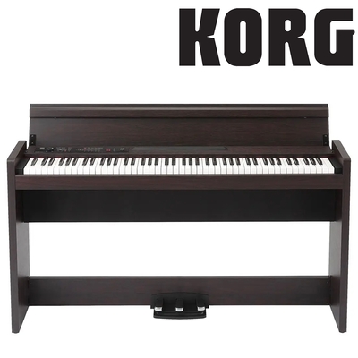『KORG數位鋼琴』極致沈穩輕巧外觀標準88鍵日本製 LP-380U / 棕色款 / 公司貨保固