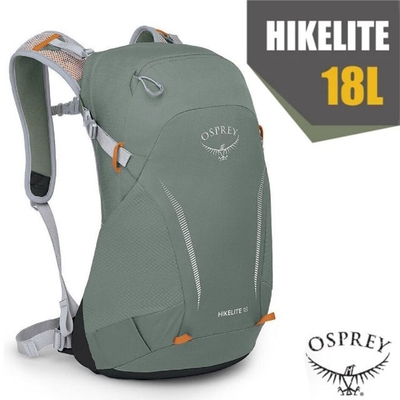 【OSPREY】HIKELITE 18 專業輕量多功能後背包/雙肩包_松葉綠