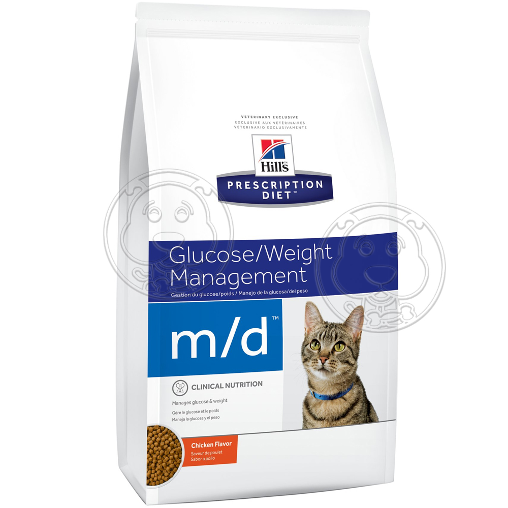 美國Hills希爾思》貓處方m/d血糖及體重管理配方-4磅1.81kg/包
