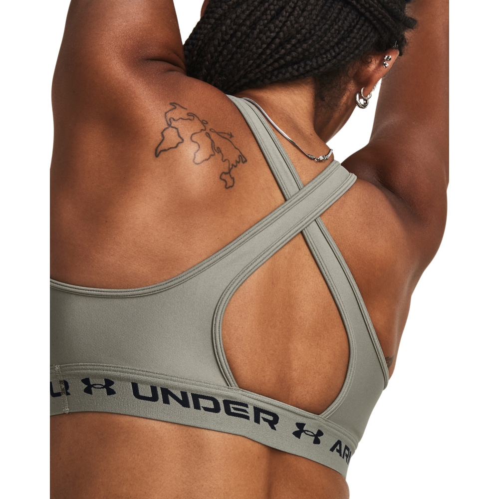 UNDER ARMOUR】女Crossback中衝擊運動內衣1361034-504, 休閒運動