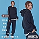 STL yoga 韓國瑜伽 Pick Up Oversize 大連帽T 刷毛 保暖 厚軟磅 hoodie 長袖 上衣／InkBlue英國深藍 product thumbnail 1