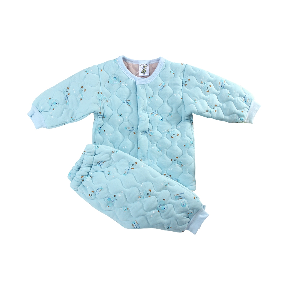 魔法Baby~嬰幼兒套裝 台灣製秋冬厚鋪棉極暖嬰幼兒居家套裝  k61546