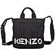 KENZO Logo 字母印花帆布手提/斜背托特包(黑色) product thumbnail 1