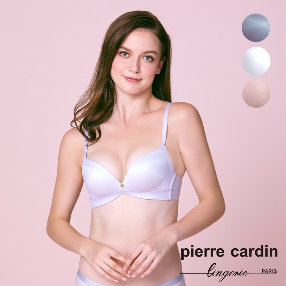 【pierre cardin 皮爾卡登女性內衣】奇蹟系列隱形軟鋼圈曲線美型內衣-淺灰