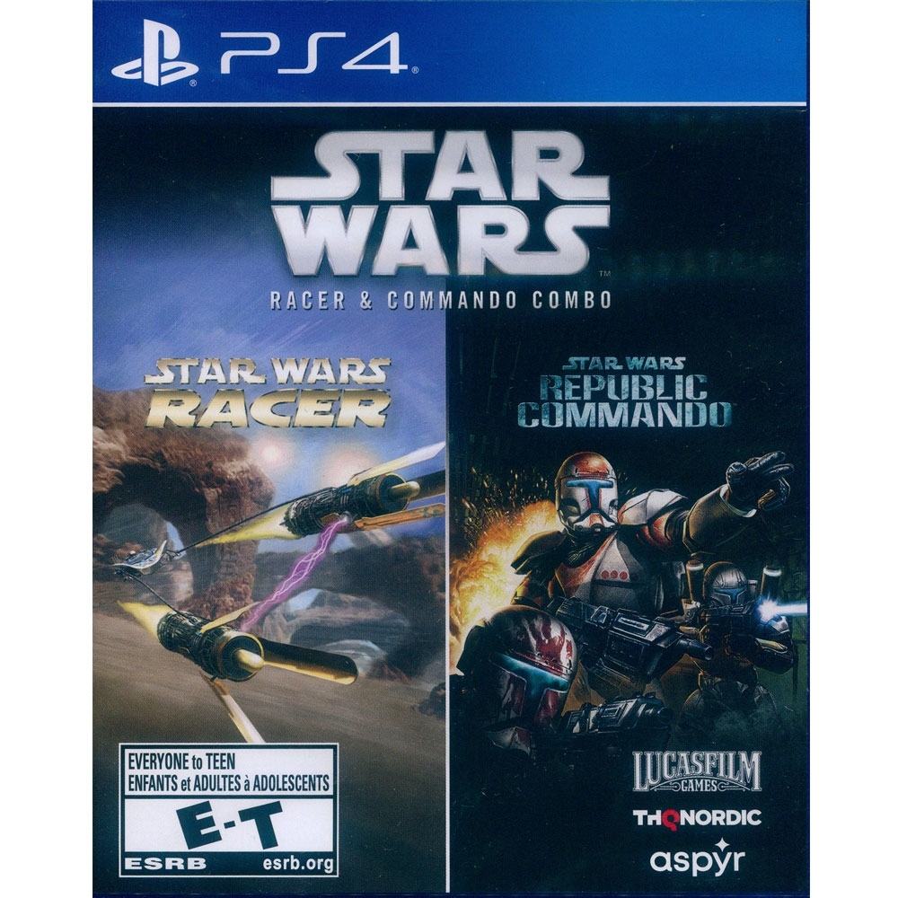 星際大戰極速飛梭與突擊隊組合 中日英文美版 Star Wars Racer and Commando Combo - PS4 中日英文美版