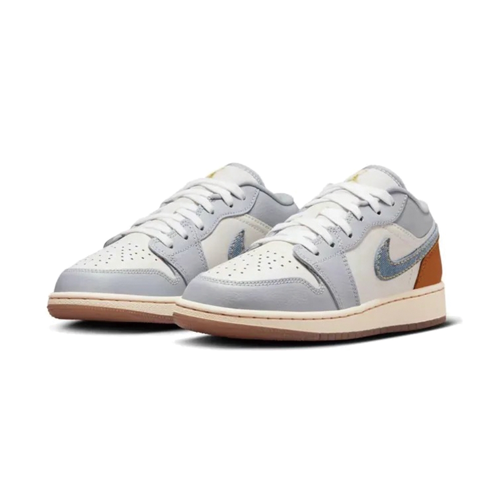 Nike Air Jordan 1 Low SE 單寧拼色 GS 牛仔 拼接 休閒鞋 大童鞋 FZ5046-041