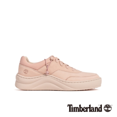 Timberland 女款淺粉紅色磨砂革增高休閒運動鞋|A1ZZP